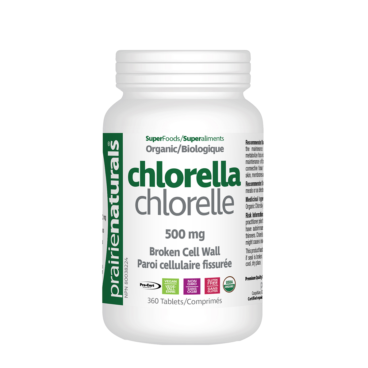 Organic Chlorella Prairie Naturals