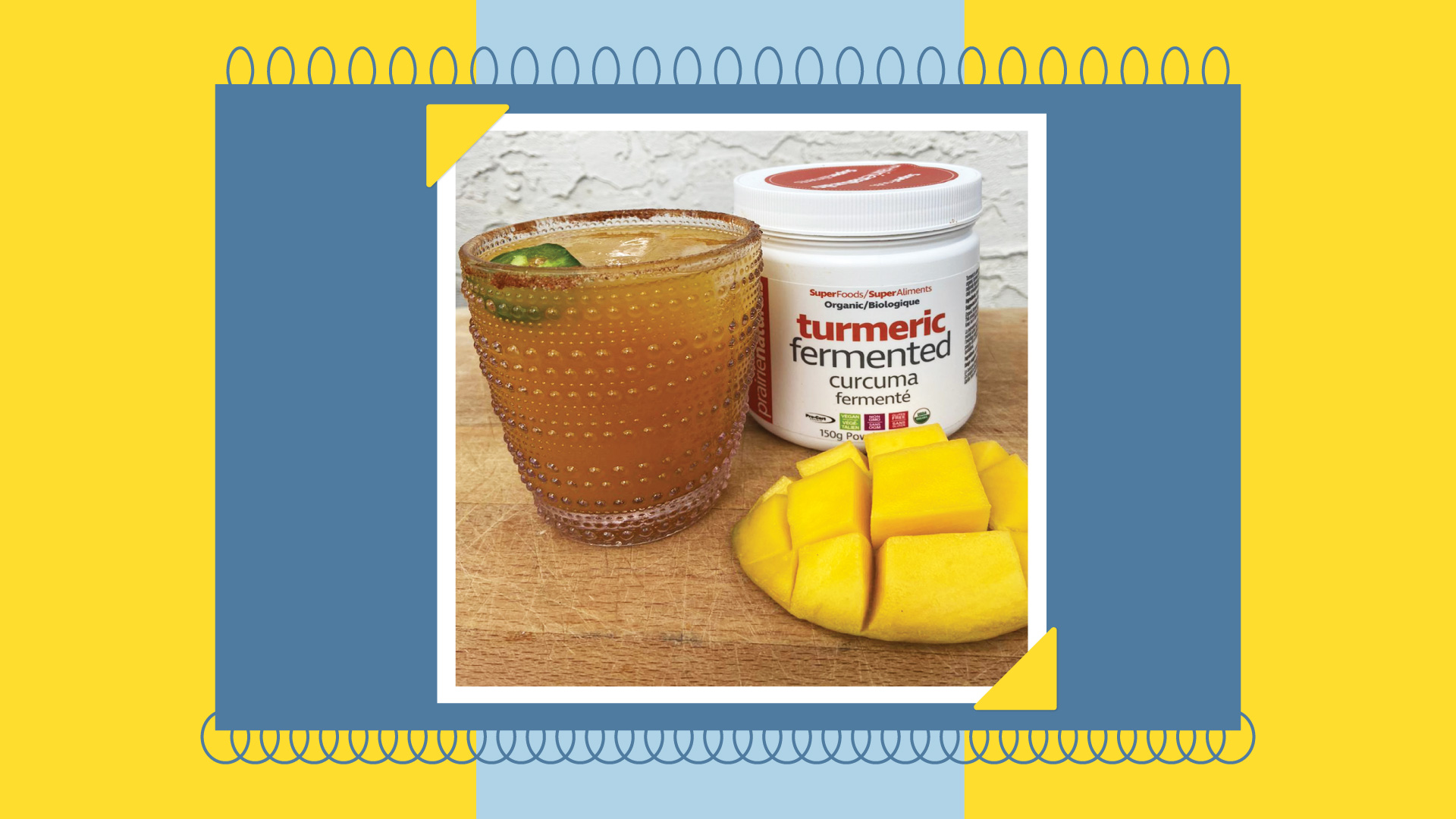 Featured Image for “Spicy Turmeric Mango Margarita”