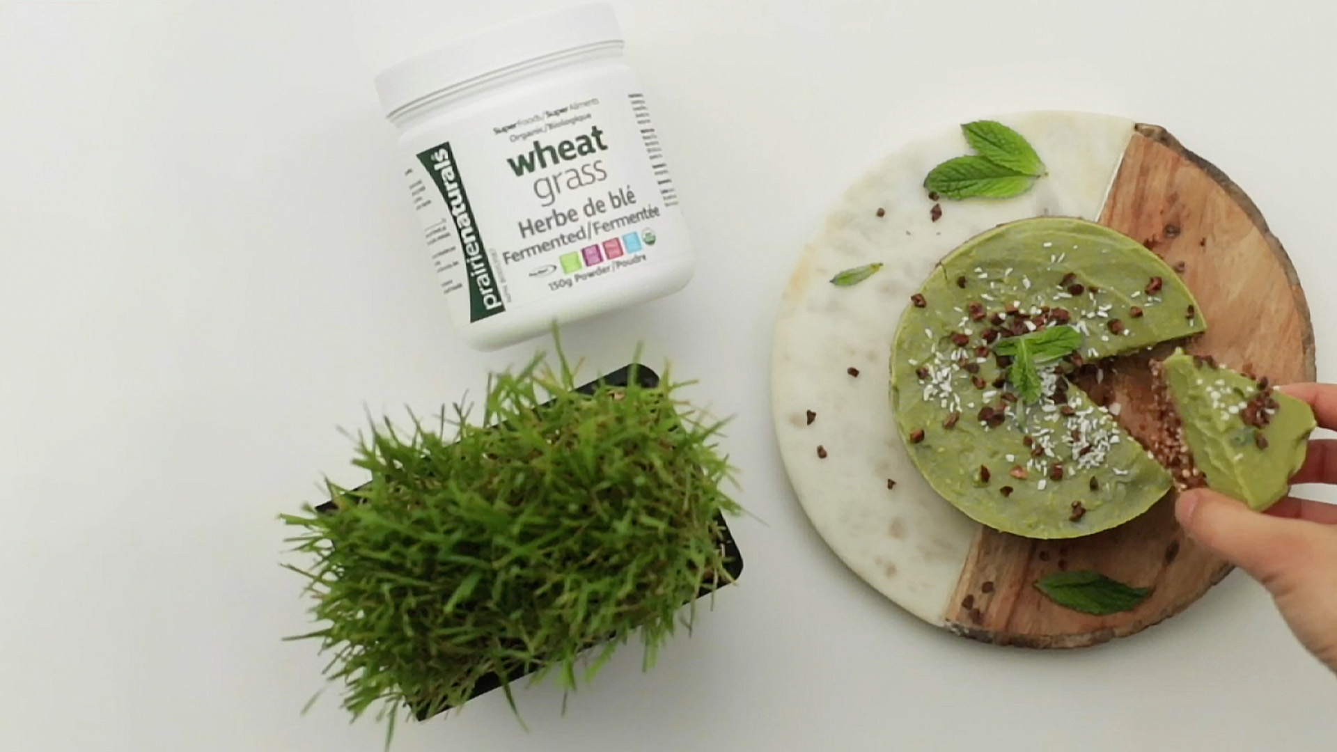 Featured image for “Raw Wheat Grass & Avocado Cake”